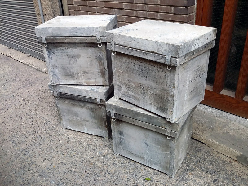 cajon panal abejas madera 2u 12panl. 51x56x42 (34eu.) 4u